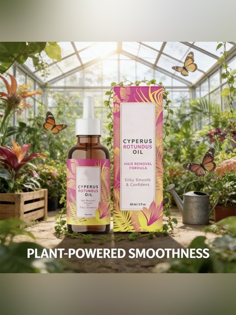 Cyperus Oil 2-in-1 Hair Removal & Inhibition Serum — Pink